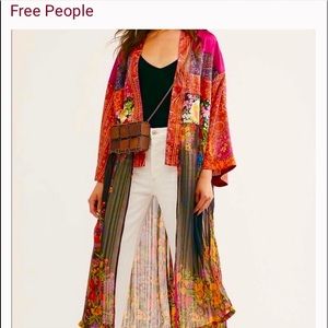 Free People Kimono Duster Midnight Royal M/L